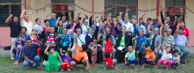 In solidarity - Indigenous communities from East and West Malaysia 