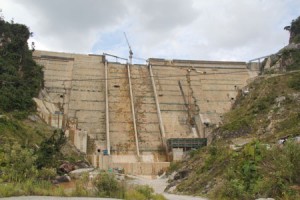 Still under construction?  Why has the inundation begun when the dam face seemed incomplete last week?