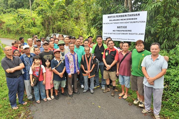 Orang bansa asal ngemesaika penyalah ngerampas tanah dikereja sida Taib sebilik