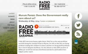 Find the survey on the Radio Free Sarawak website