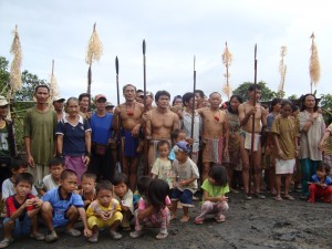 Native forest dwellers in Sarawak protesting at the logging and destruction of their lands and rivers