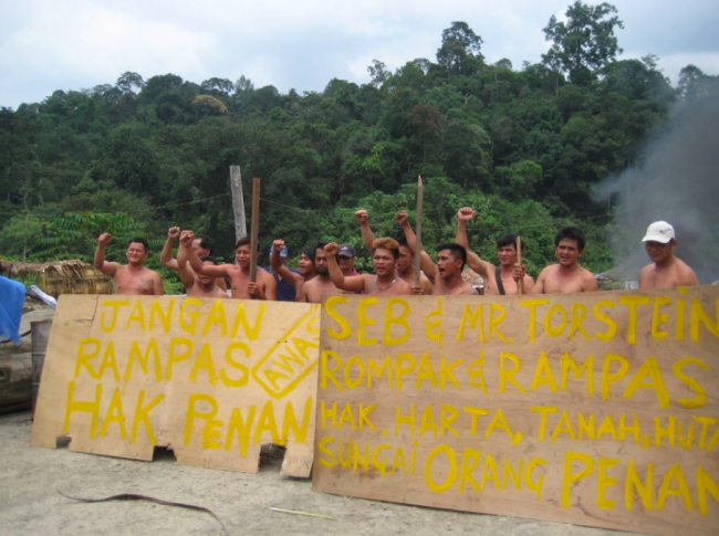 The local Penan only finished their protest against Murum when rising waters flooded their area