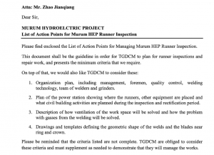 Tidak semudah yang dikatakan oleh Torstein! – Surat SEB kepada syarikat Three Gorges Dam