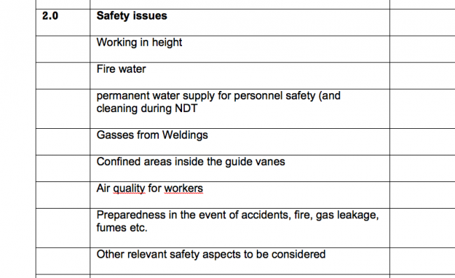 Mr Chin's "safety list" 