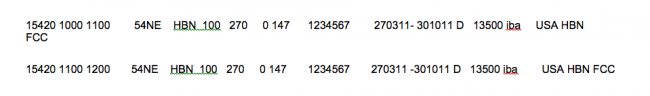 RFS's Iban language transmission (iba) had been registered by the US authorities on the very same frequency