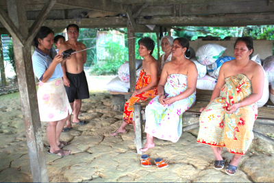 Raban orang indu Bidayuh ari pelilih menua ti bisi charutka kampung enggau kompeni kayiu batang di Melikin benung mendingka program RFS