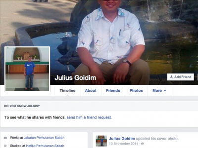 Another of Mag's daughter Daphne's cousins working in the department is Julius Goidim.