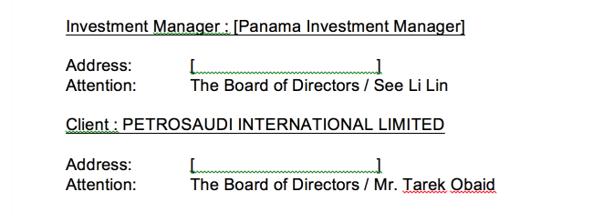 Panama Investment Manager was put in direct charge of $610 million dollars - and it was controlled by Jho Low