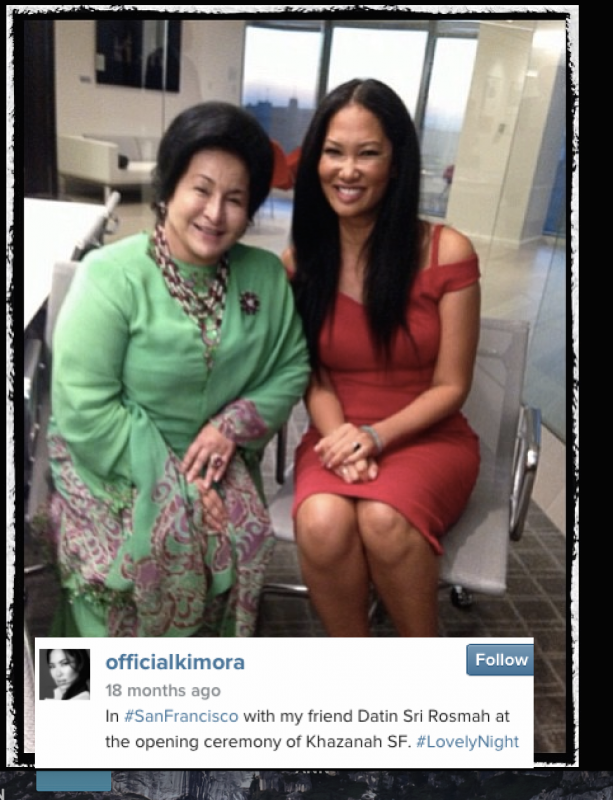 GSI wife Kimora Lee Simmons with Malaysia's "first lady" on a lovely night 