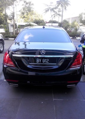 Buster's car during his Kuching visit