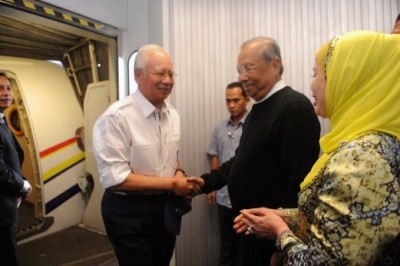 Yet another helicopter visit from Najib to his current favourite destination in Sarawak
