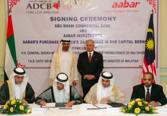 More deals involving Aabar's Khadem al Qubaisi and Mohammed Al-Husseini - Aabar purchased a share of RHB bank in 2011