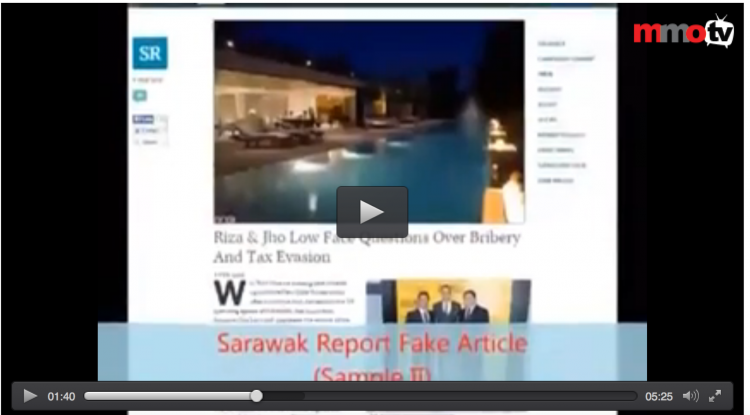 "fake article" about the house of Riza Aziz, which Sarawak Report visited in Hollywood