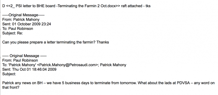 Get moving on pulling out of the farmin deal - only 5 days before we are committed!