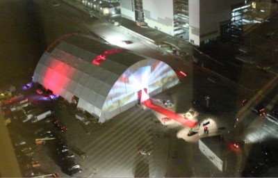 Sneak photo of 'Jay Low's' 30th birthday marquee tent in LV