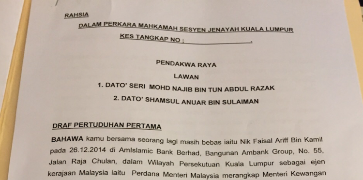 Sarawak Report established the drafts were genuine
