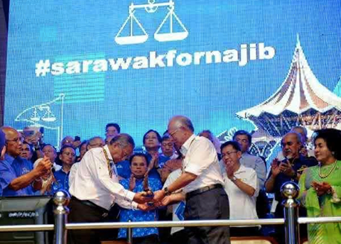 This election is nothing to do with Najib? Adenan bows to his UMNO boss