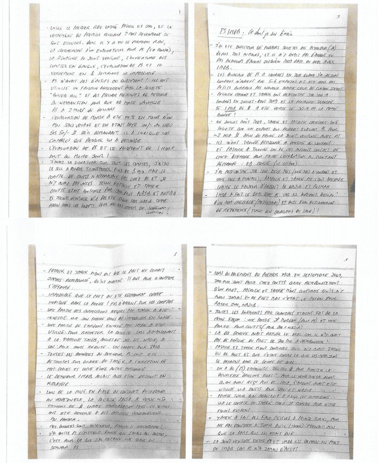 Letters smuggled from Xavier to his wife