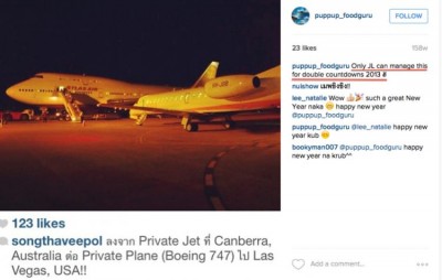 Jumbo jets hired to fly Leo from Sydney to Vegas for their 'Double Dip' New Year Bash.