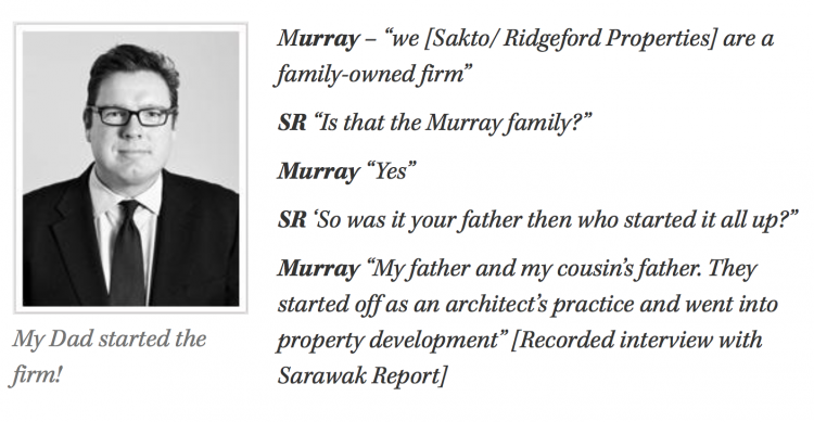 Straight lies from the Murrays who claimed they started and owned Sakti (to cover for the Taibs)