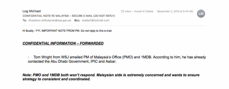 Panic breaks out - Don't reply to this anonymous email from Jho Low!