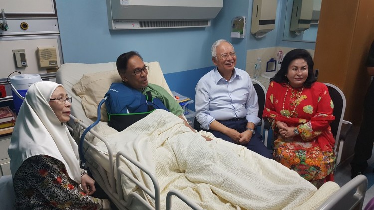 Easy for the Prime Minister to display the ease and health of a free man. But, does he secretly fear that it is he that ought rightfully swap places with imprisoned Anwar?