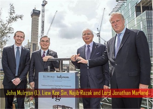 Najib and Marland (right) have worked closely on the Battersea Power Station development project that is now sky-rocketting in price