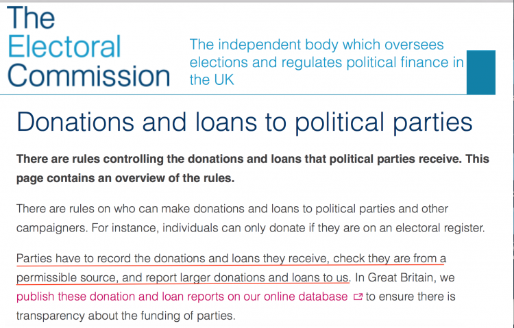 Ensuring transparency - the way it is done in Britain