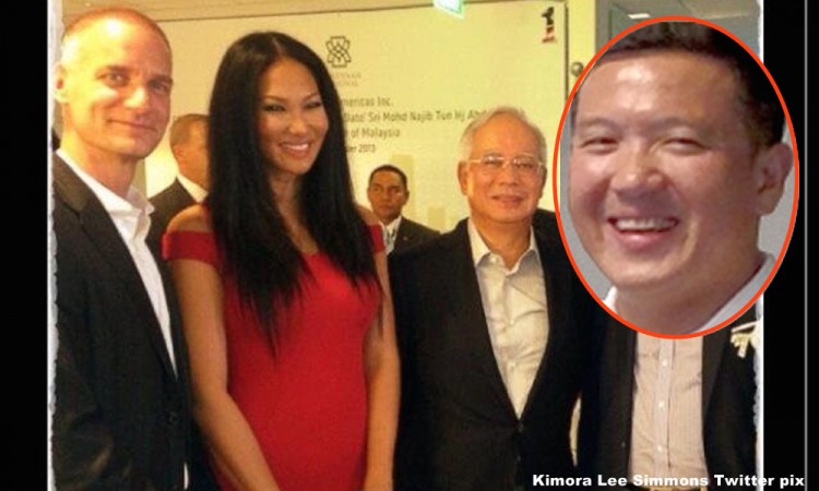 From left - Tim Leissner, wife Kimora Lee Simmonds, Najib Razak and inset Roger Ng