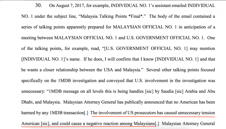 Pressure on Trump to shelve the 1MDB investigation