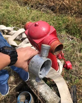 The old hoses and their fitments had not been replaced to match the new hydrants
