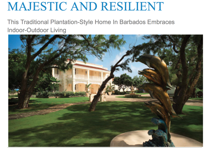 Sir Kyffin and Roberta's palatial place back in the Barbados tax haven