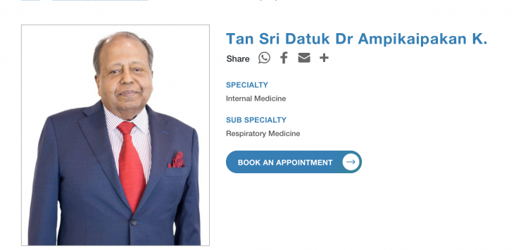 Dr Ampikaipaker is known to be a very close friend of Muhyiddin, who attends   Deepavali and New Year’s Eve at his house
