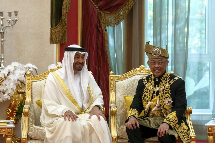 What's a billion or three of other people's money between close friends? Crown Prince Mohamed of Abu Dhabi attended the coronation of the new King of Malaysia last year