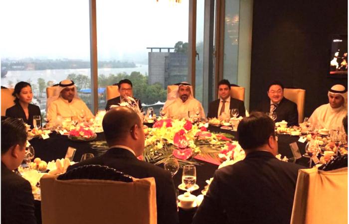 Jho Low entertains his Kuwaiti guests following the sale of the New York Plaza Hotel to Greenland property in Shanghai