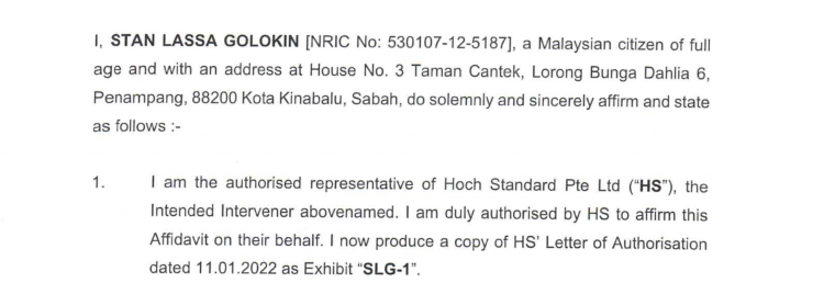 If Kitingan's associate Stan Golokin is now confirmed as the representative of HSPL who is the owner of the company's mysterious BVI shareholder Lionsgate?